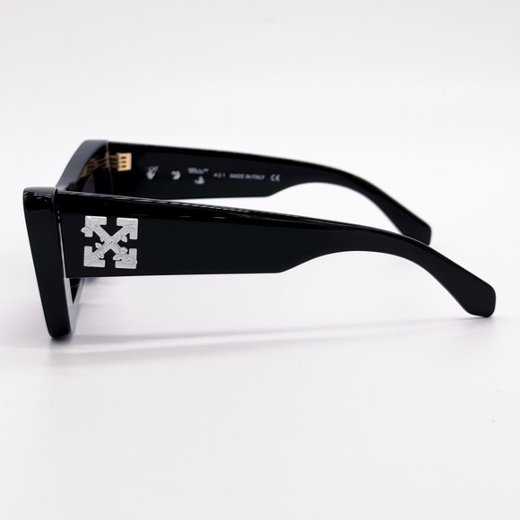NEW OFF-WHITE ACCRA 007 BLACK SUNGLASSES CAT EYE WOMEN OERI027 1007 OFF-WHITE - Picture 6 of 10